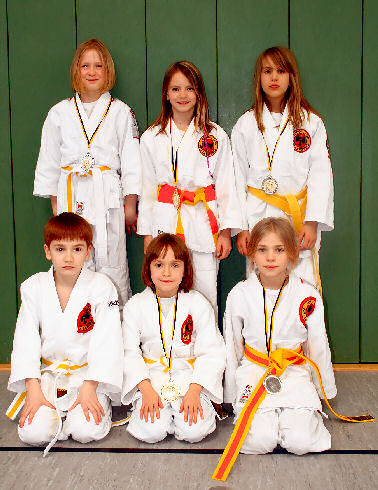 Teilnehmer am Judo-Gau&szlig;turm-Turnier