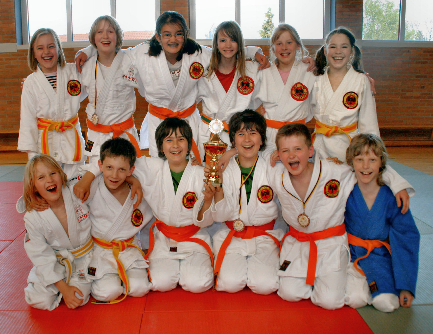 Teilnehmer vom Judo-Club Katlenburg am Judo-Gaußturm-Turnier. Katlenburger Teilnehmer